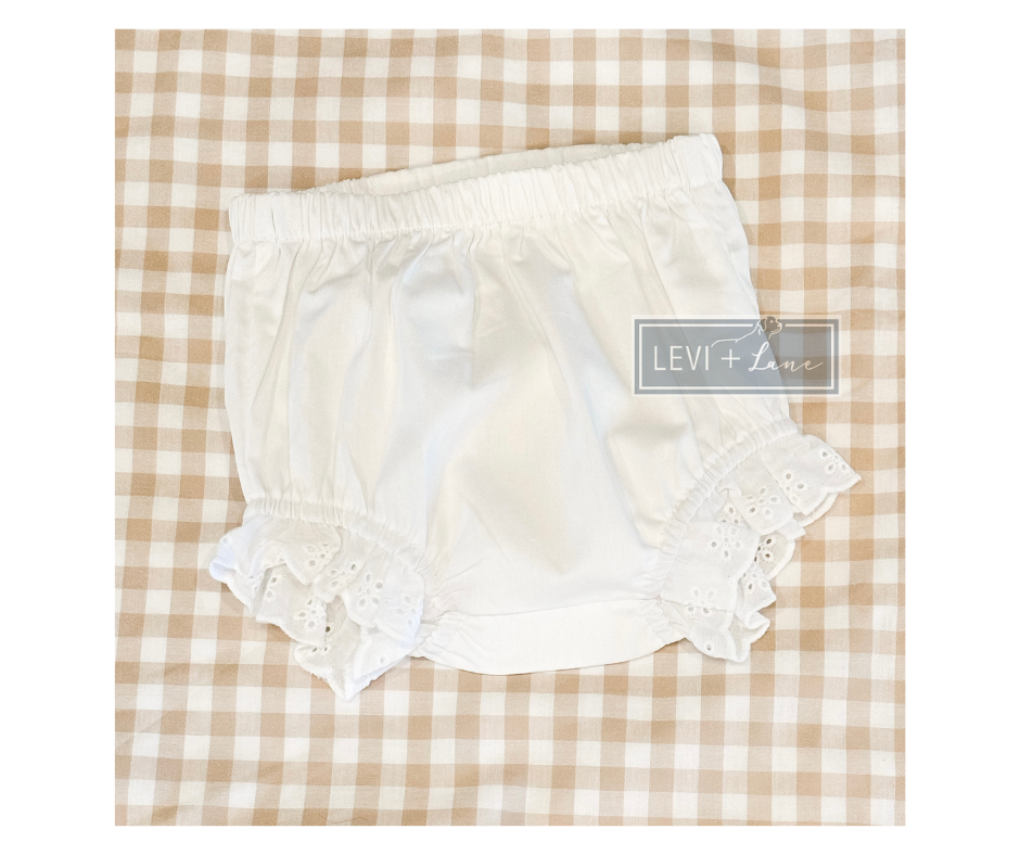 White Eyelet Bloomers
