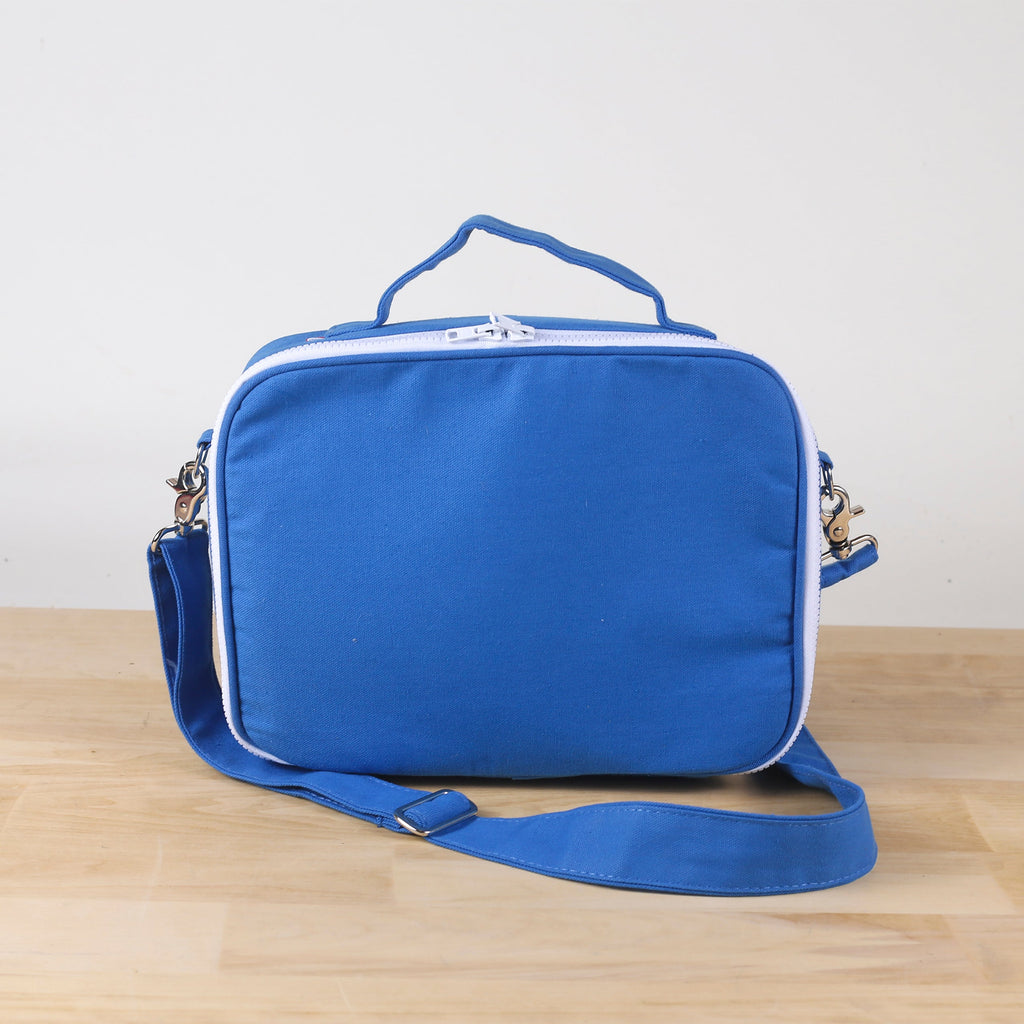 Insulated Canvas Lunchbox with Carrying Strap