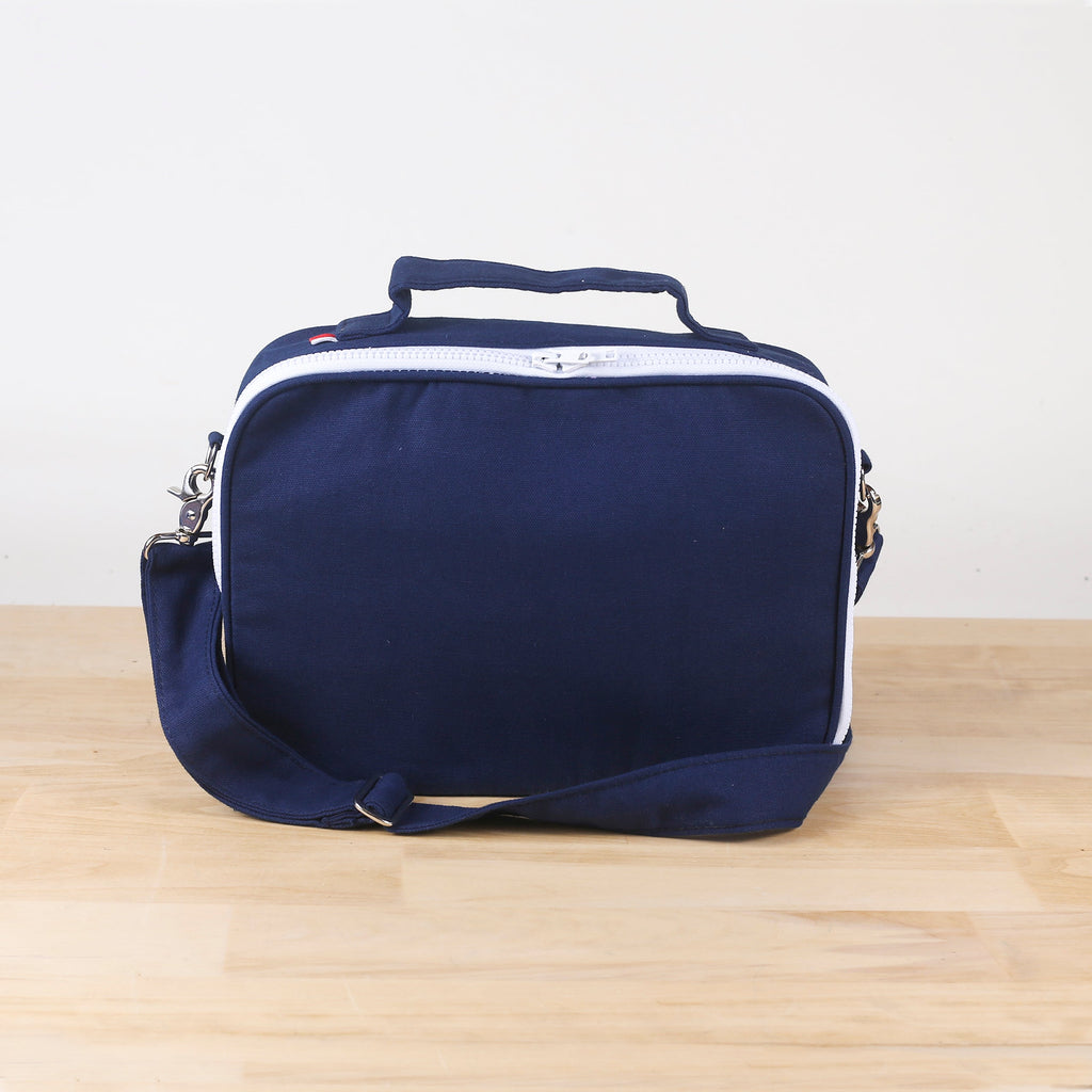 Insulated Canvas Lunchbox with Carrying Strap