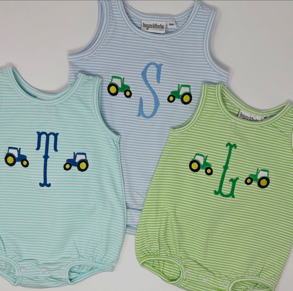 Knit stripe unisex baby bubble