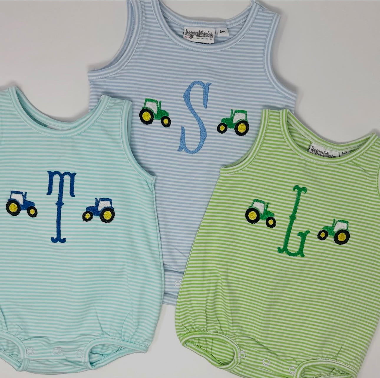 Knit stripe unisex baby bubble