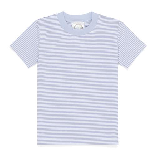 Blanks Boutique Short Sleeve Shirt - Light Blue Stripe