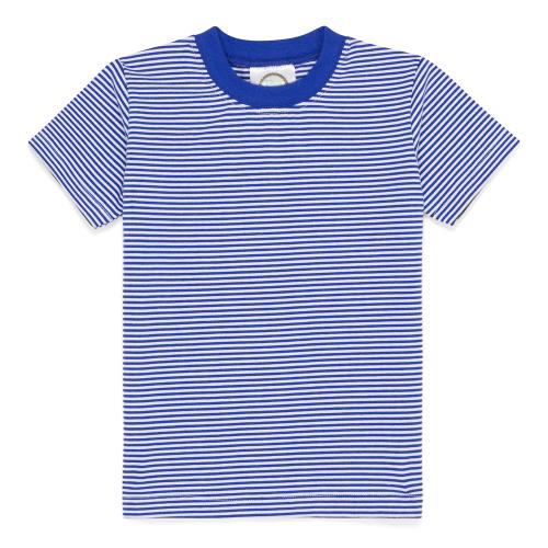 Blanks Boutique Short Sleeve Shirt - Royal Blue Stripe