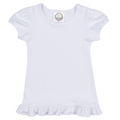 Girls Ruffle Short Sleeve Shirt