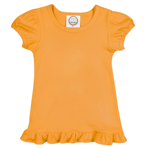 Blanks Boutique Girls' Ruffle Short Sleeve Shirt - Mint