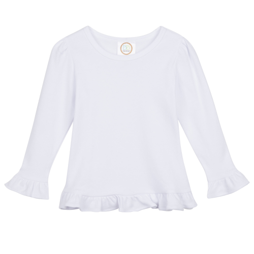 Girls Ruffle Long Sleeve Shirt