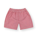 Boy's Gingham Shorts - Red Seersucker