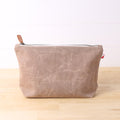 Waxed Canvas Zip Top Pouch