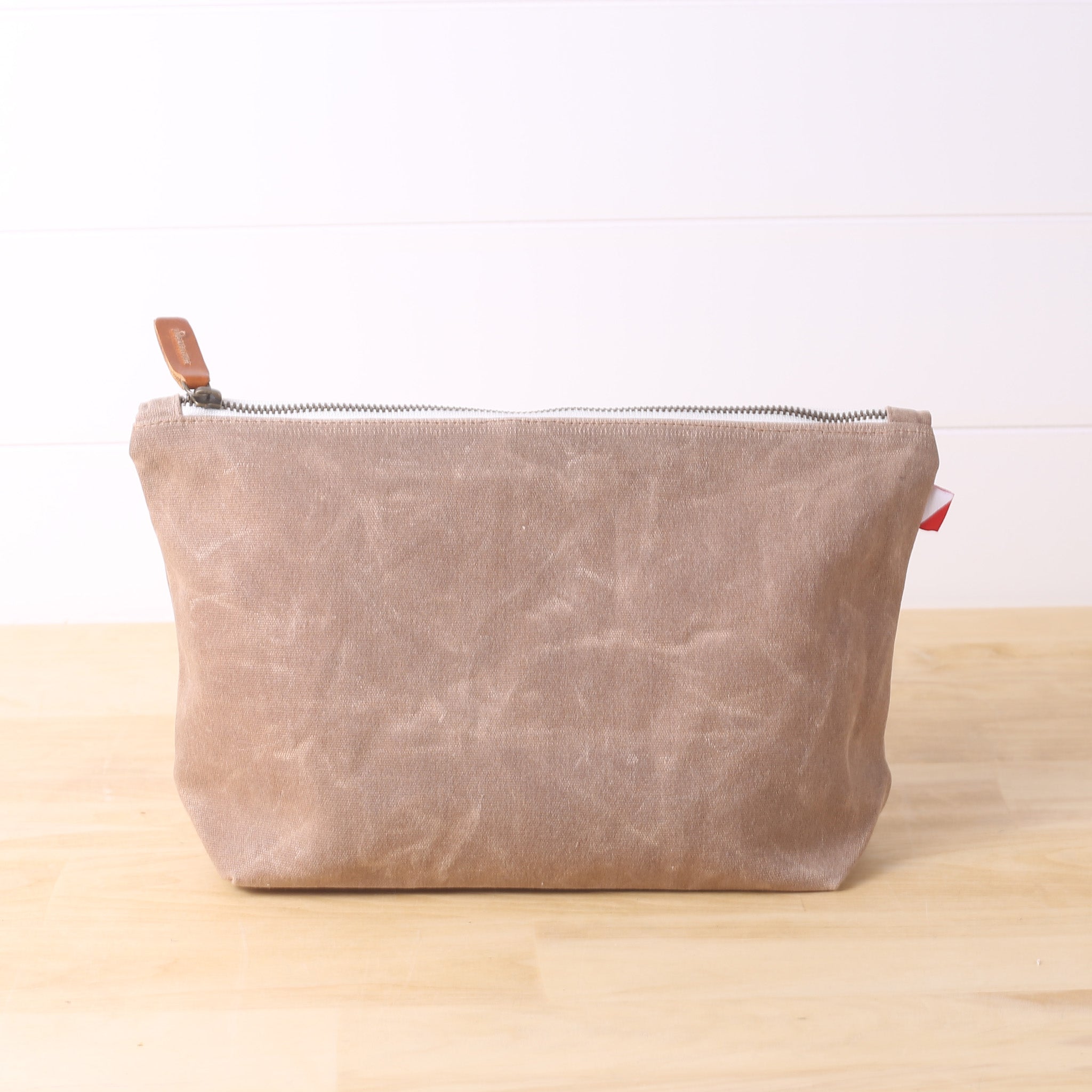 Waxed Canvas Zip Top Pouch