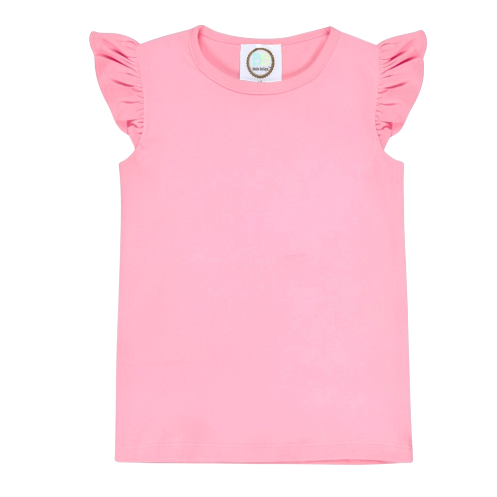 Girl's Flutter Sleeve Tee Shirt