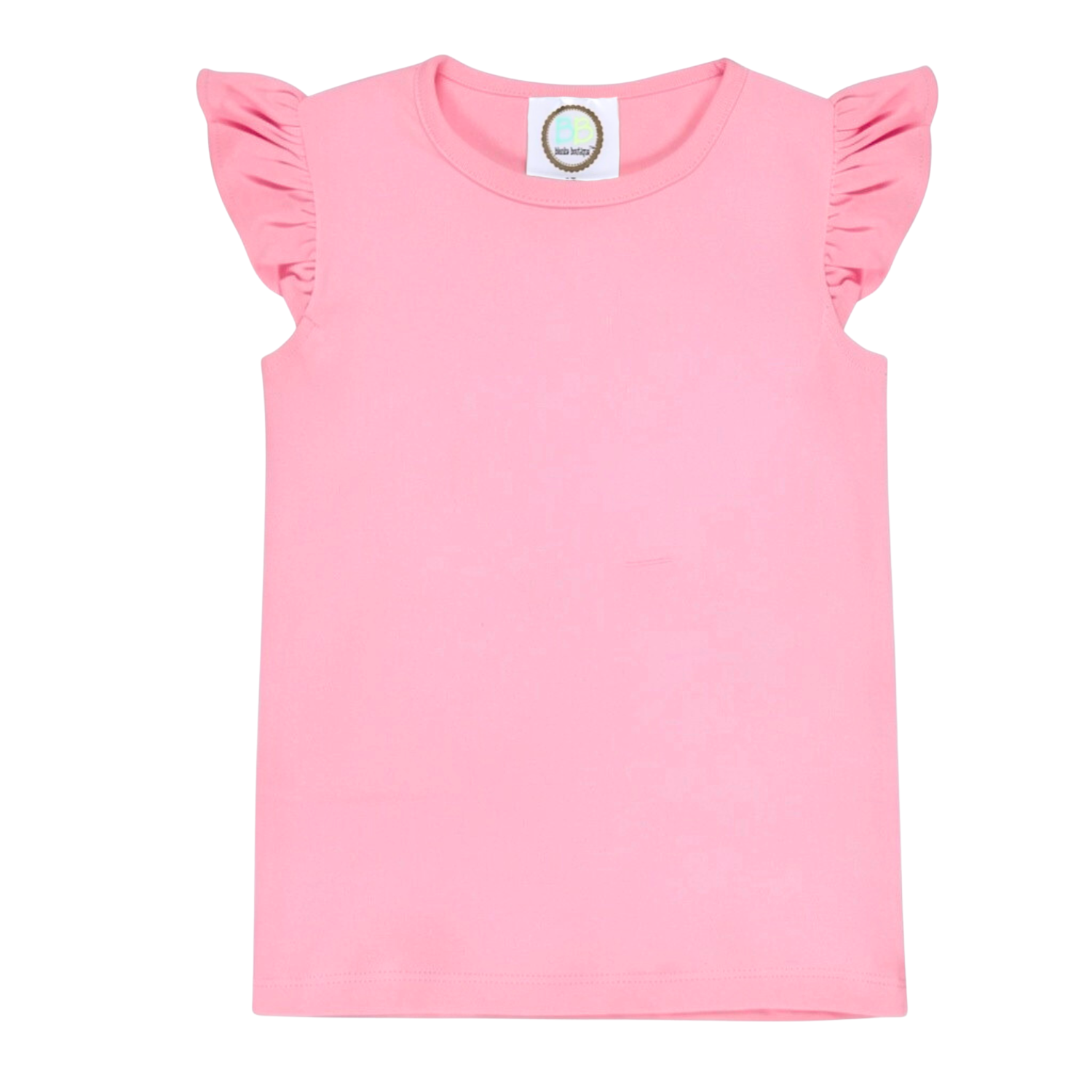 Girl's Flutter Sleeve Tee Shirt