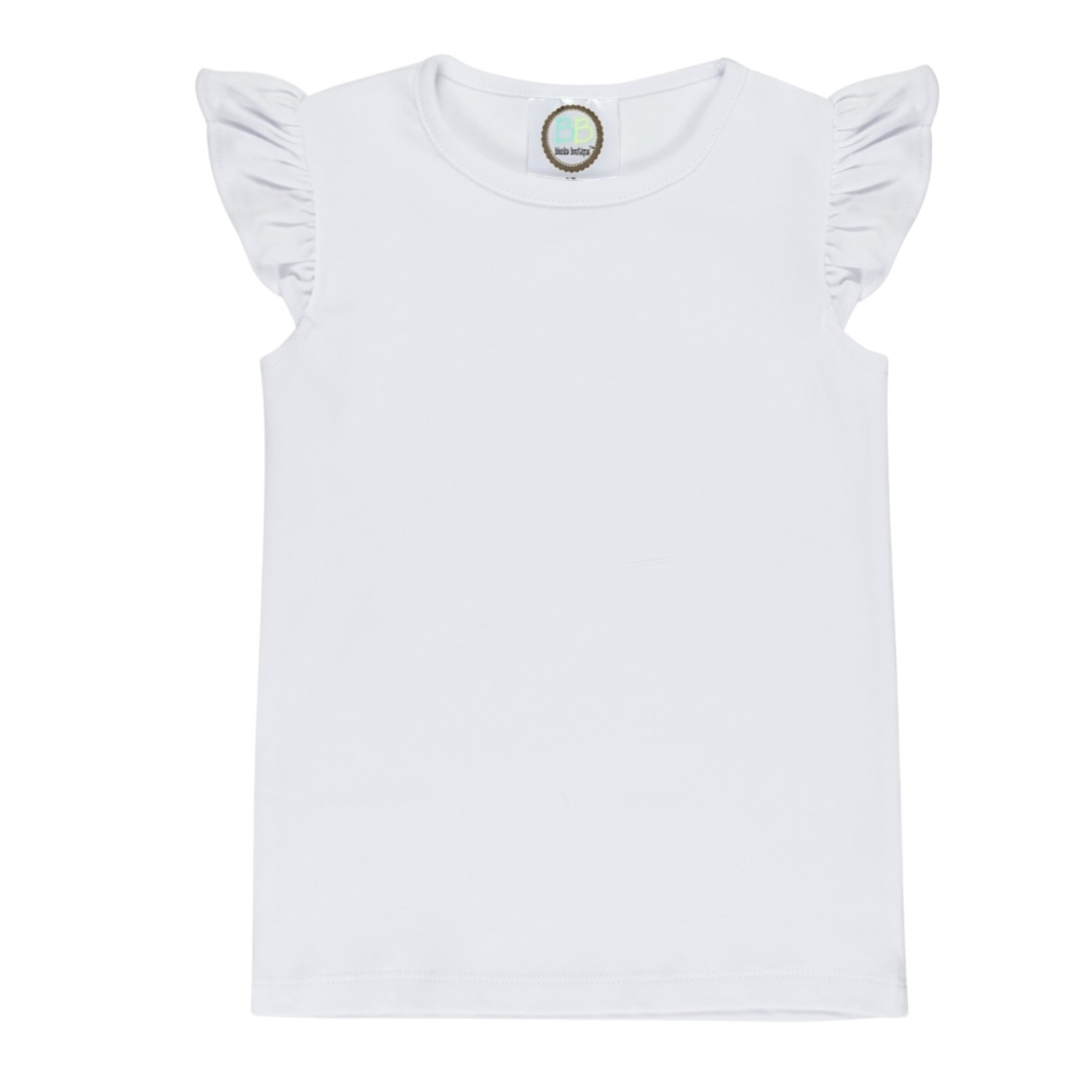 Girl's Flutter Sleeve Tee Shirt
