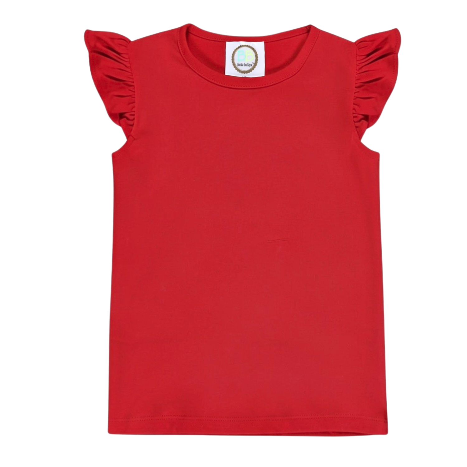 Girl's Flutter Sleeve Tee Shirt