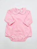 Scalloped Collar Long Sleeve Bubble
