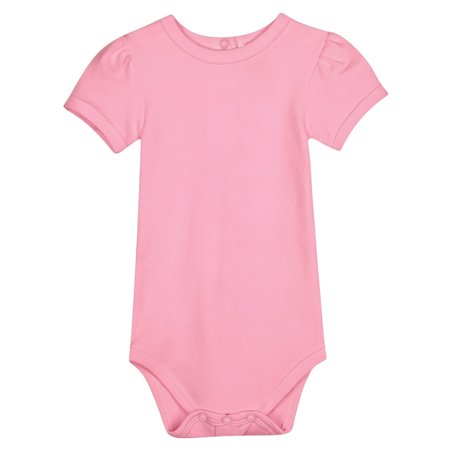 Girl's Short Puff Sleeve Infant Bodysuit