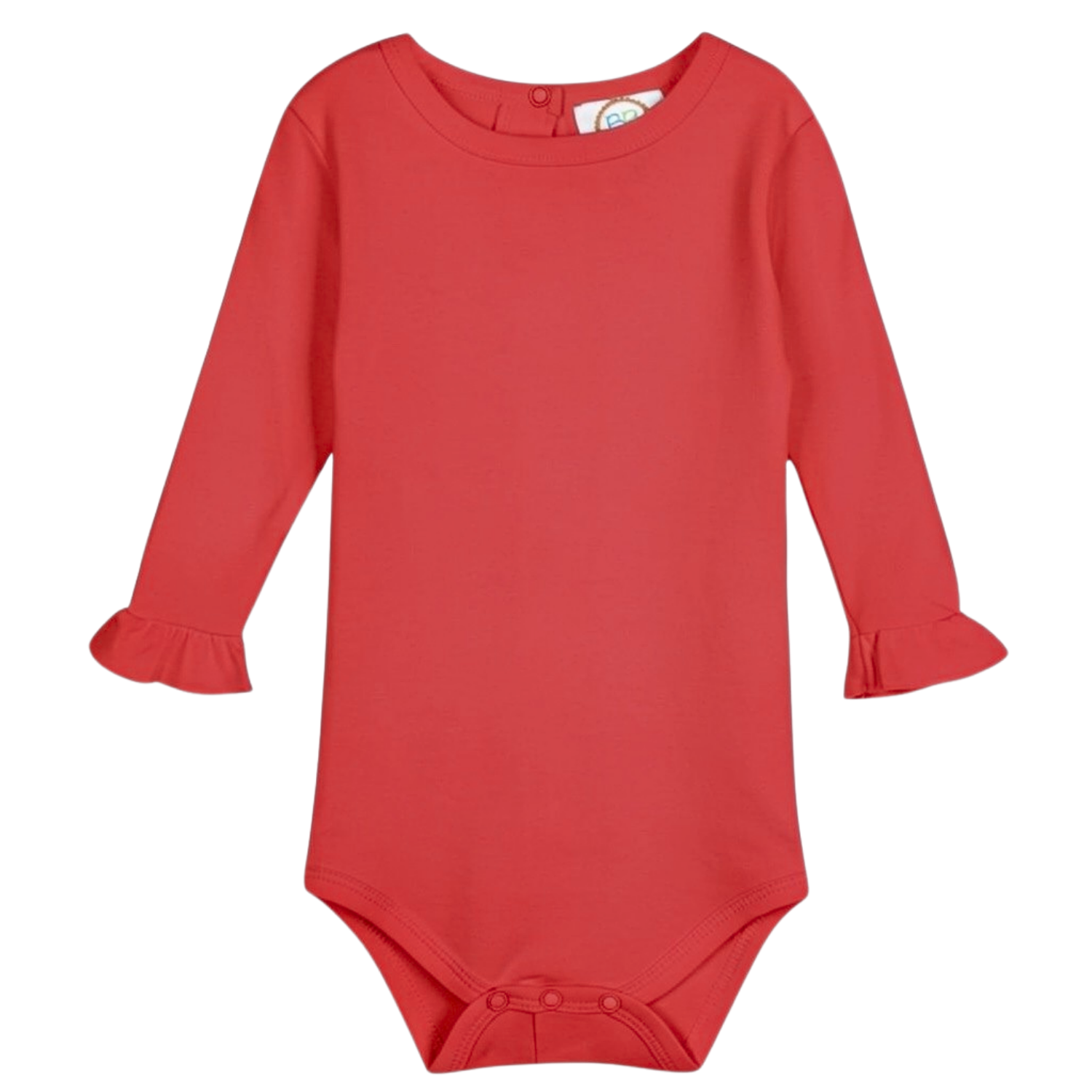 Girl's Long Sleeve Ruffle Infant Bodysuit