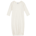 Long Sleeve Infant Gown with Hidden Zipper