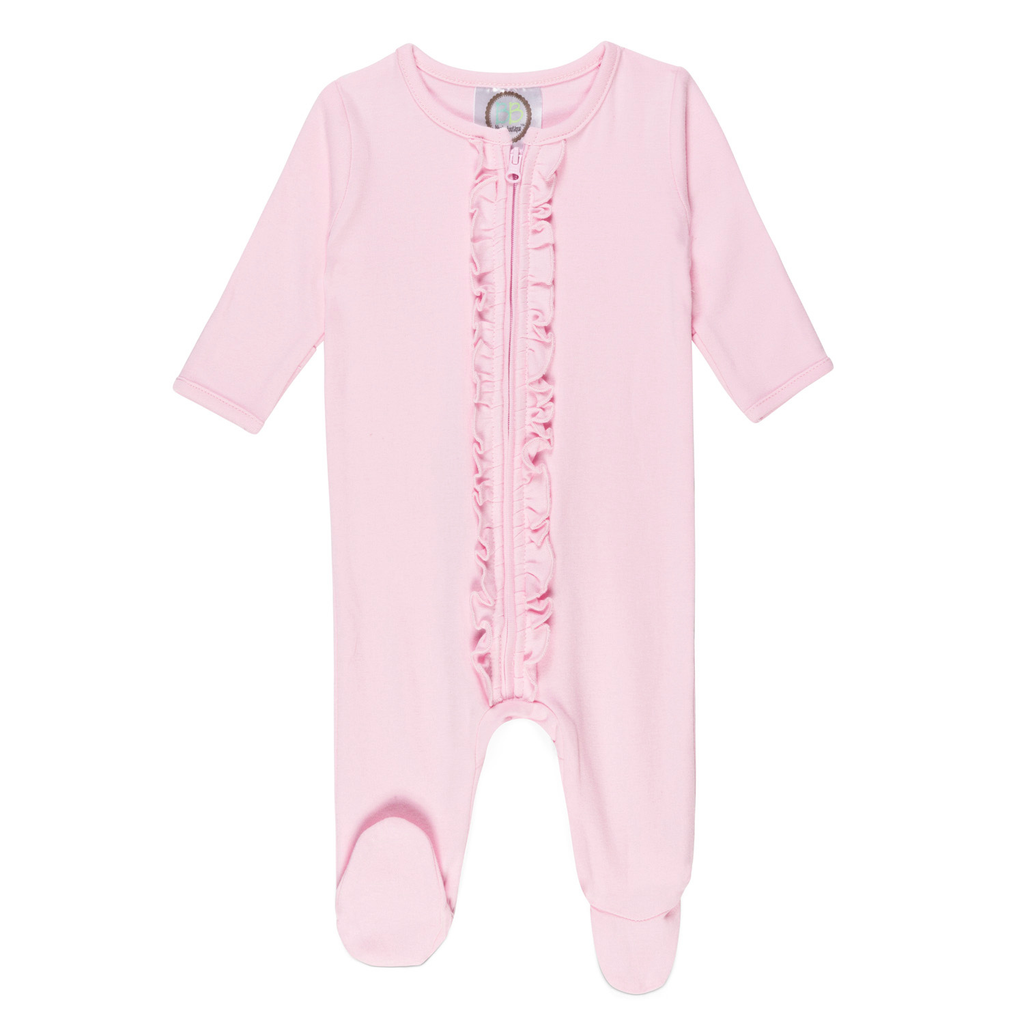 Infant Ruffle Zipper Sleeper