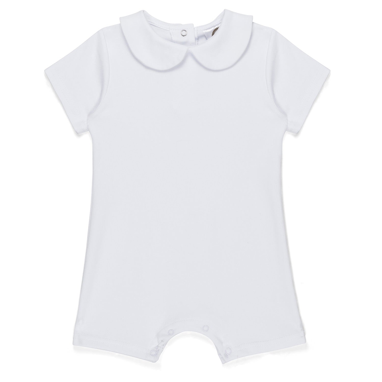 Boy's Short Sleeved Peter Pan Romper