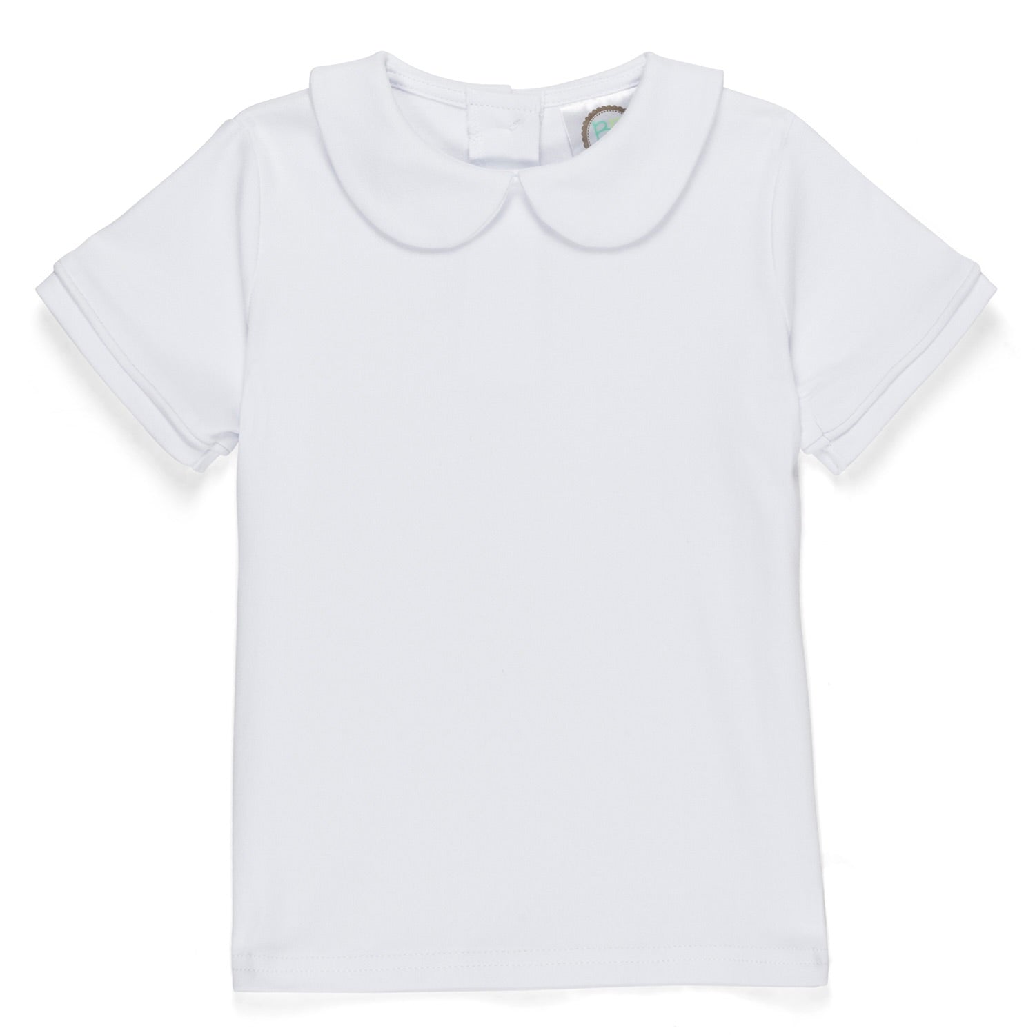 Boy's Short Sleeve Peter Pan Collar Tee Shirt