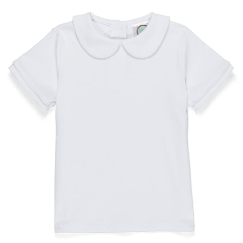 Boy's Short Sleeve Peter Pan Collar Tee Shirt