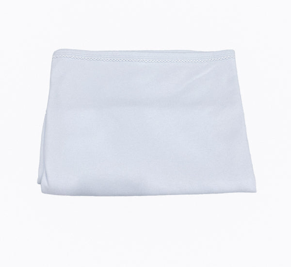 Organic Cotton Picot Trim Blanket