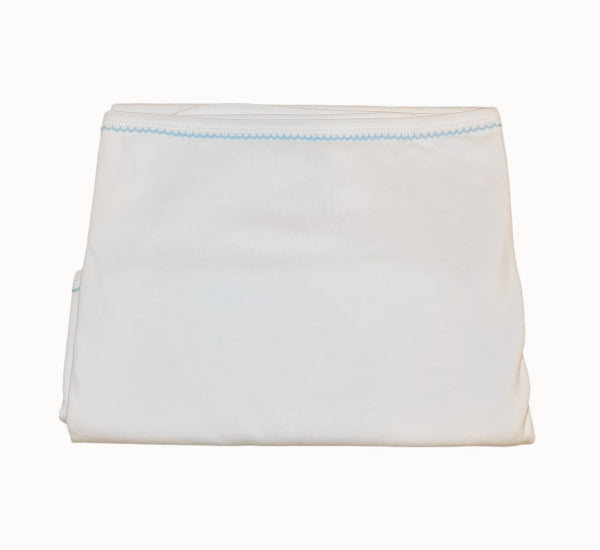 Organic Cotton Picot Trim Blanket