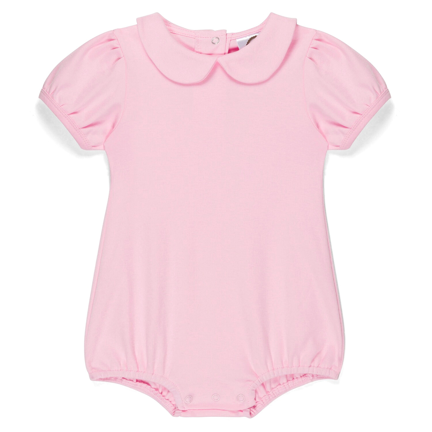 Girl's Short Puff Sleeved Peter Pan Bubble