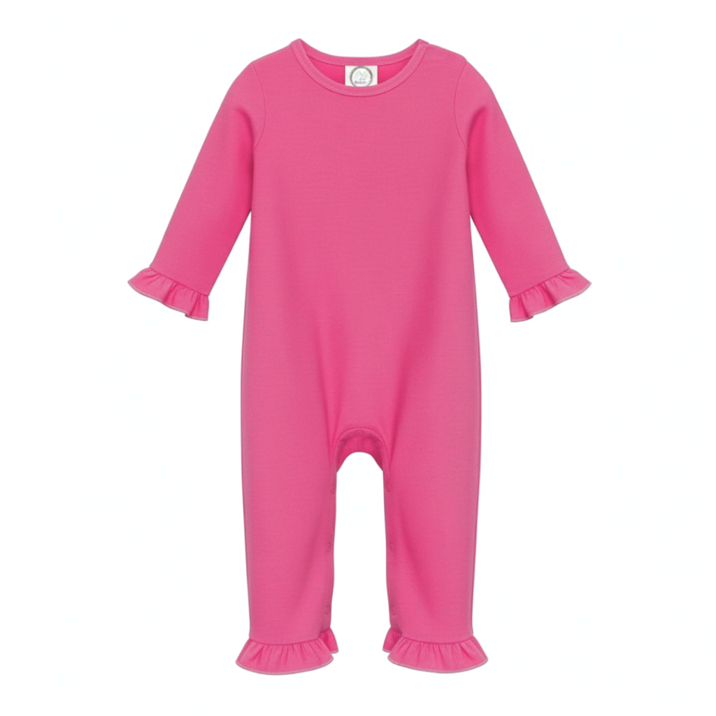 Girl's Long Sleeved Ruffle Romper