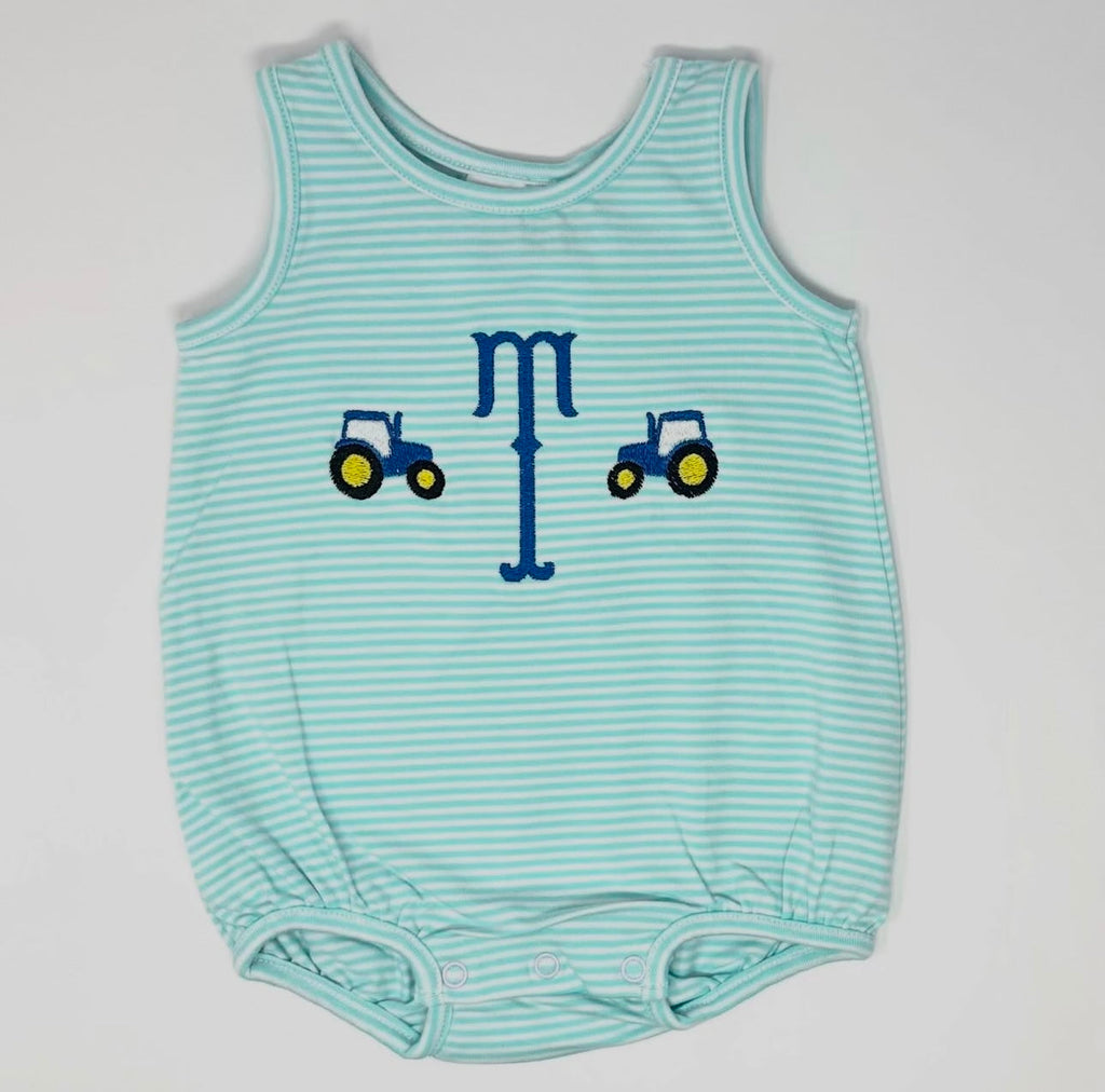 Knit stripe unisex baby bubble
