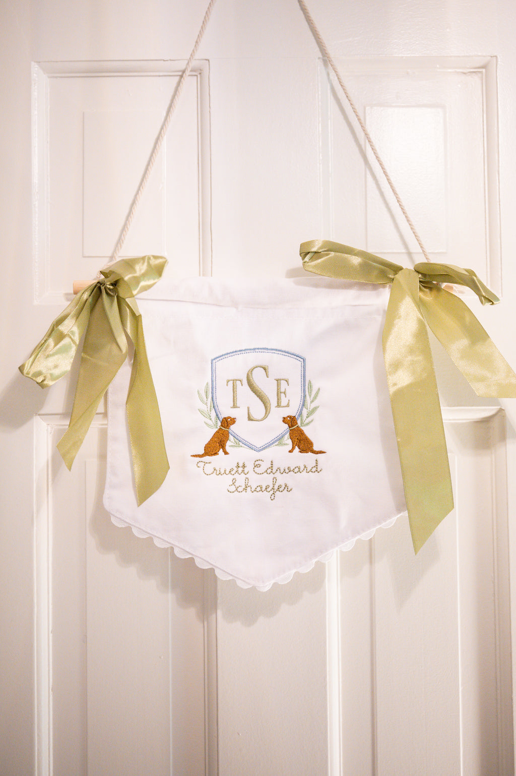 Cotton Canvas Baby Banner