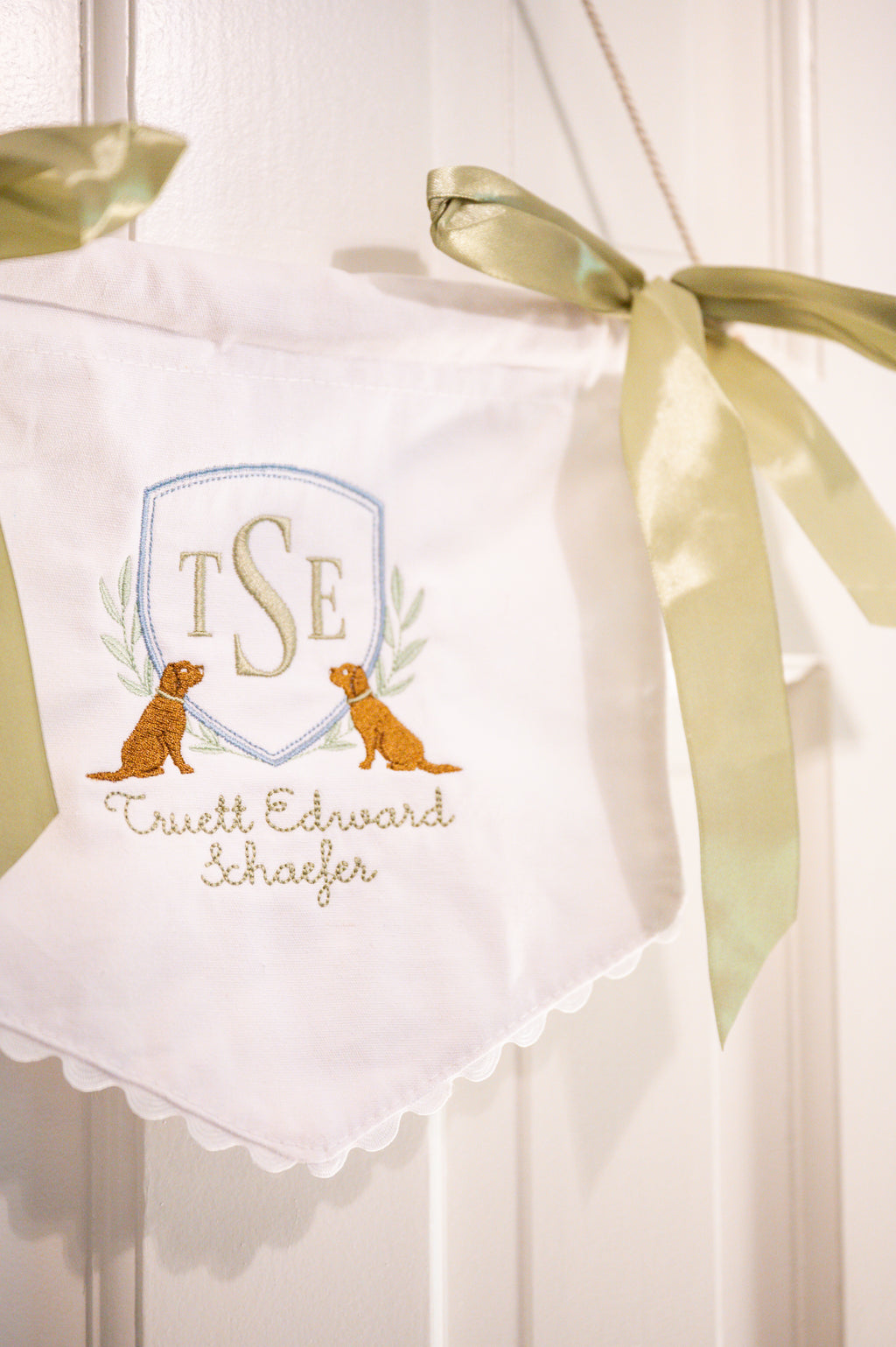 Cotton Canvas Baby Banner