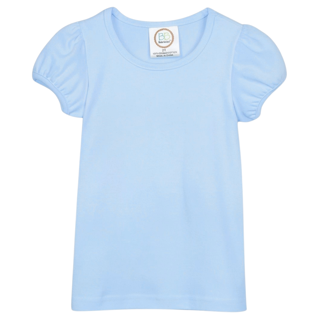 Girl's Short Sleeve Plain Tee (No Ruffle)