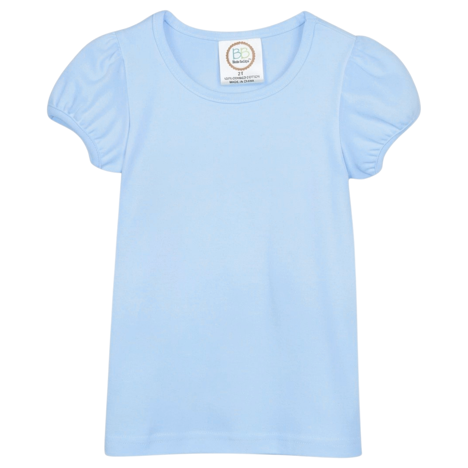 Girl's Short Sleeve Plain Tee (No Ruffle)