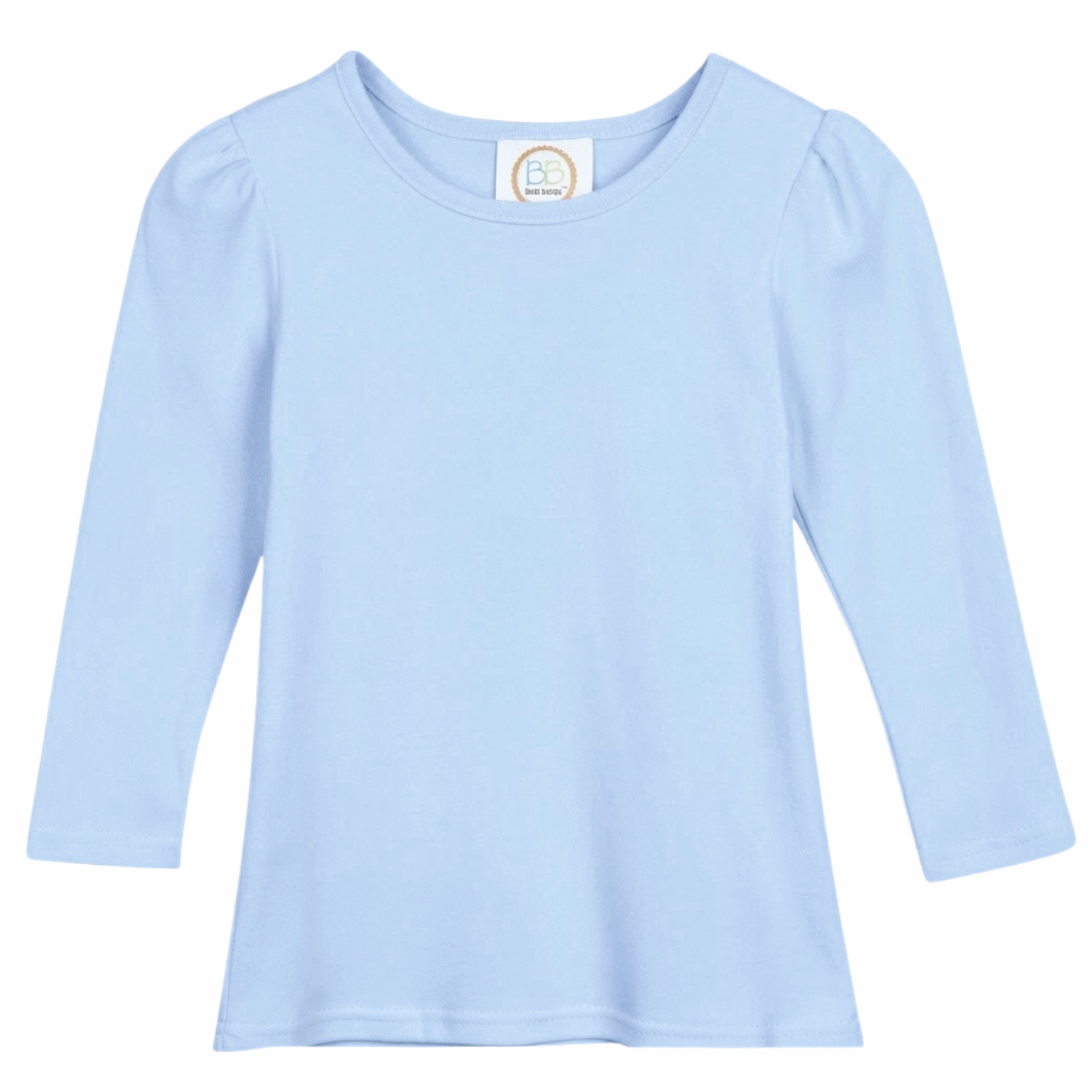 Girl's Long Sleeve Plain Tee (No Ruffle)