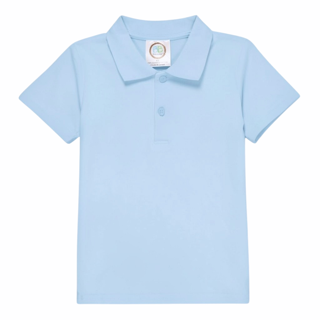 Boy's Short Sleeve Polo Style Collared Shirt