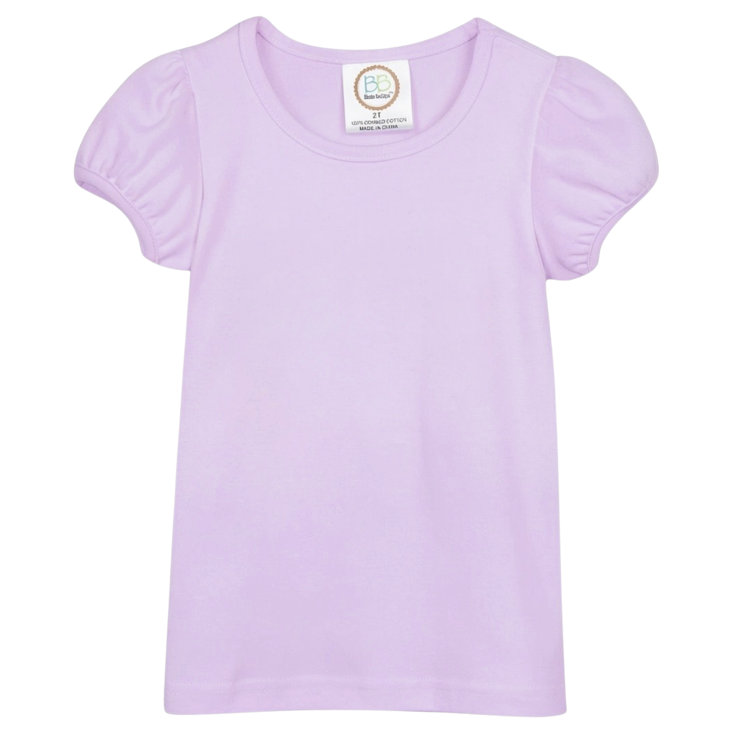 Girl's Short Sleeve Plain Tee (No Ruffle)