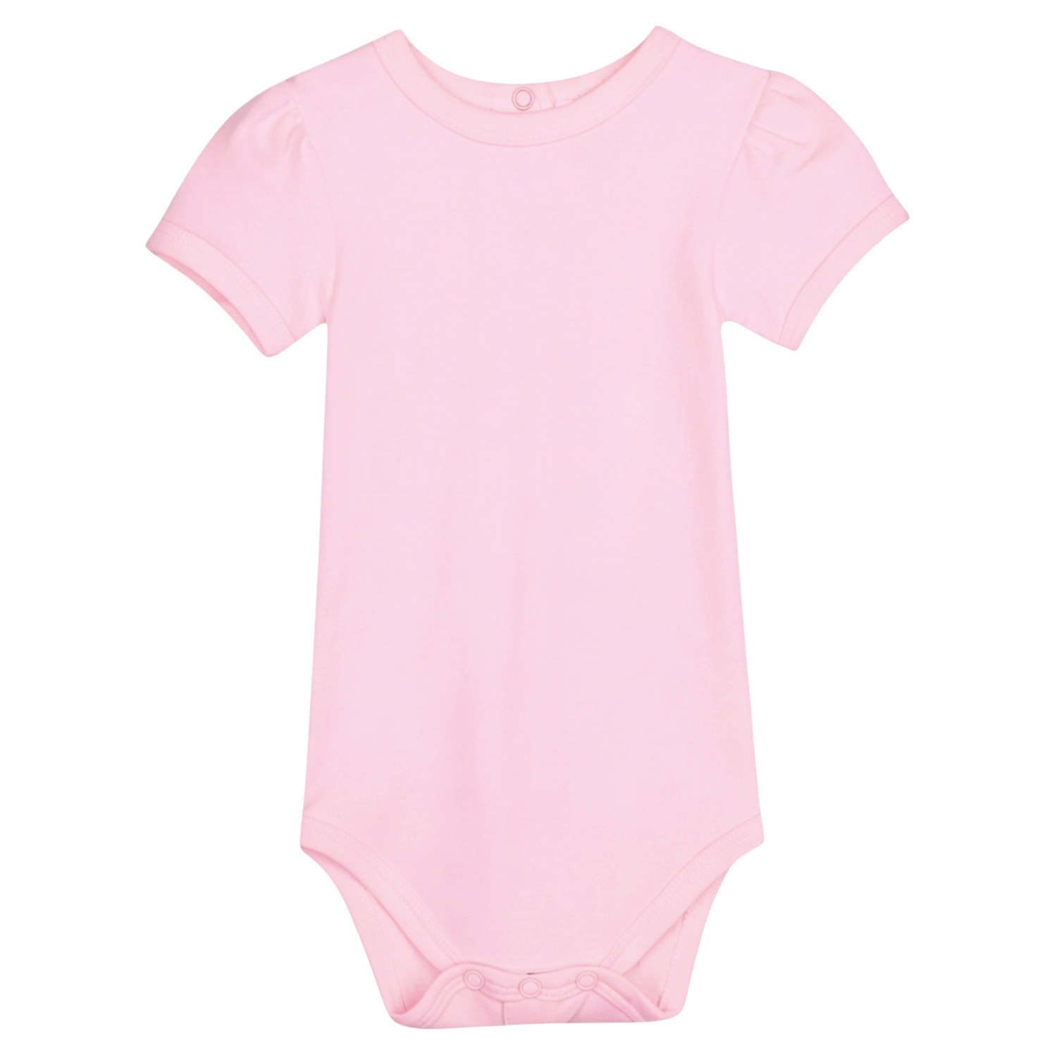 Girl's Short Puff Sleeve Infant Bodysuit