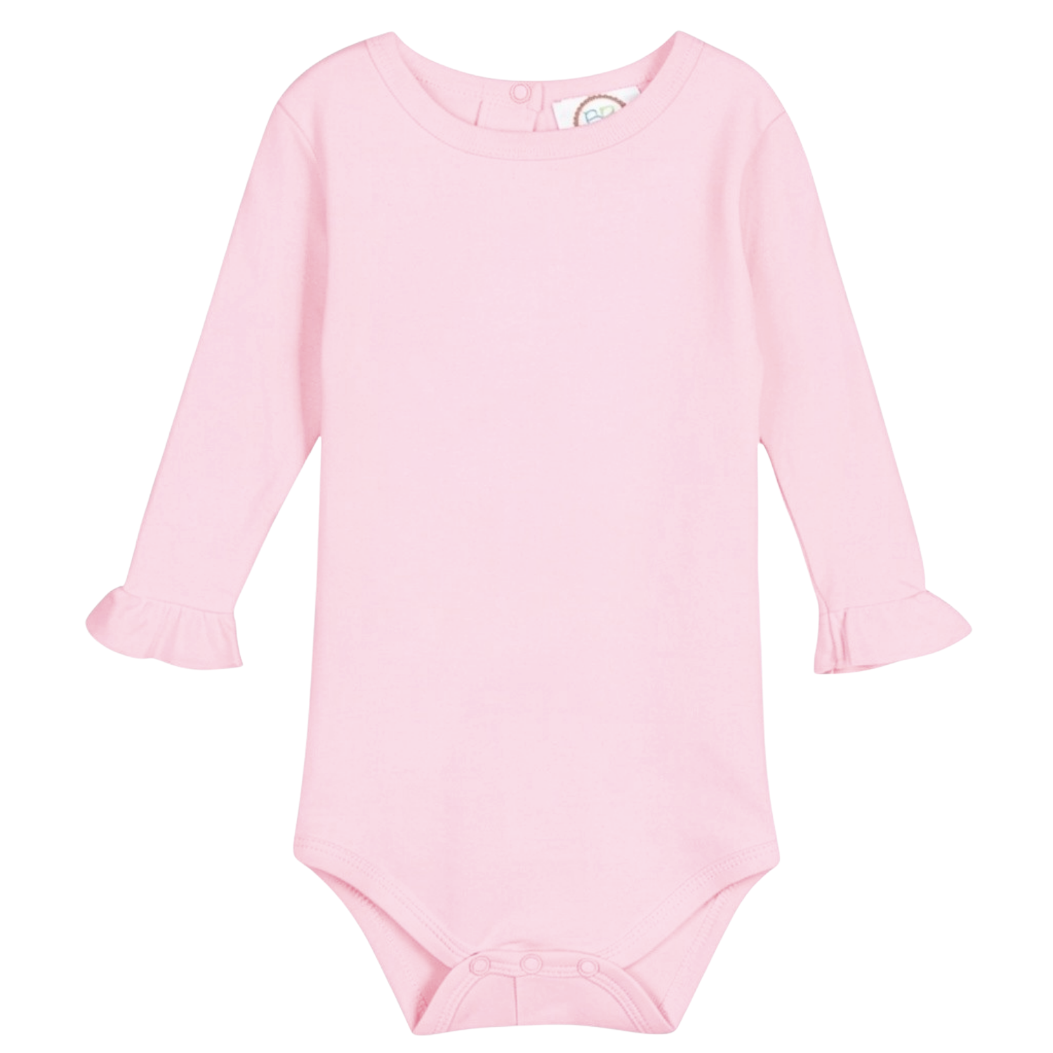 Girl's Long Sleeve Ruffle Infant Bodysuit