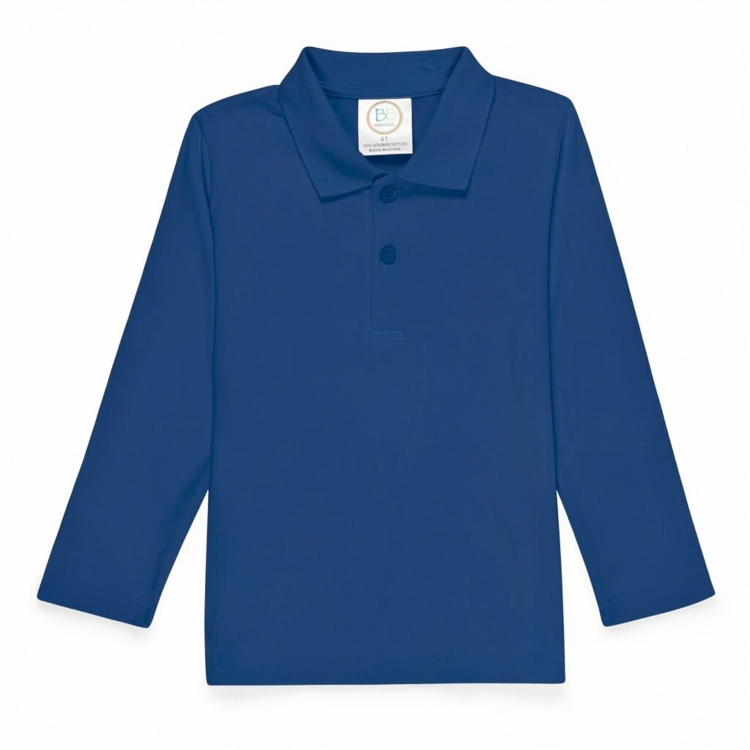 Boy's Long Sleeve Polo Style Collared Shirt