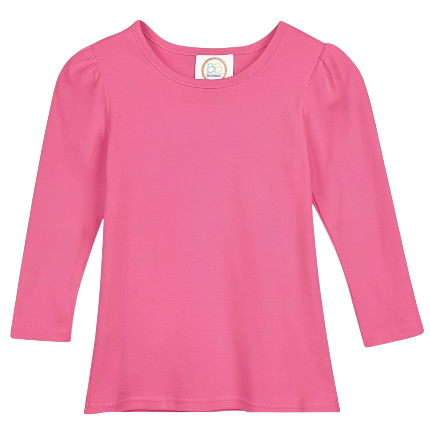 Girl's Long Sleeve Plain Tee (No Ruffle)