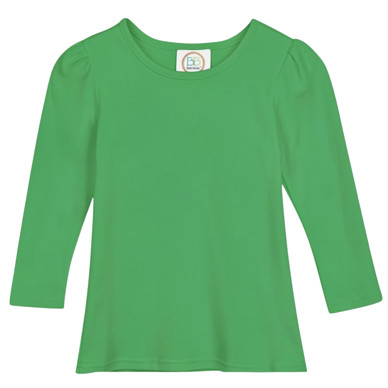 Girl's Long Sleeve Plain Tee (No Ruffle)