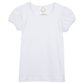 Girl's Short Sleeve Plain Tee (No Ruffle)