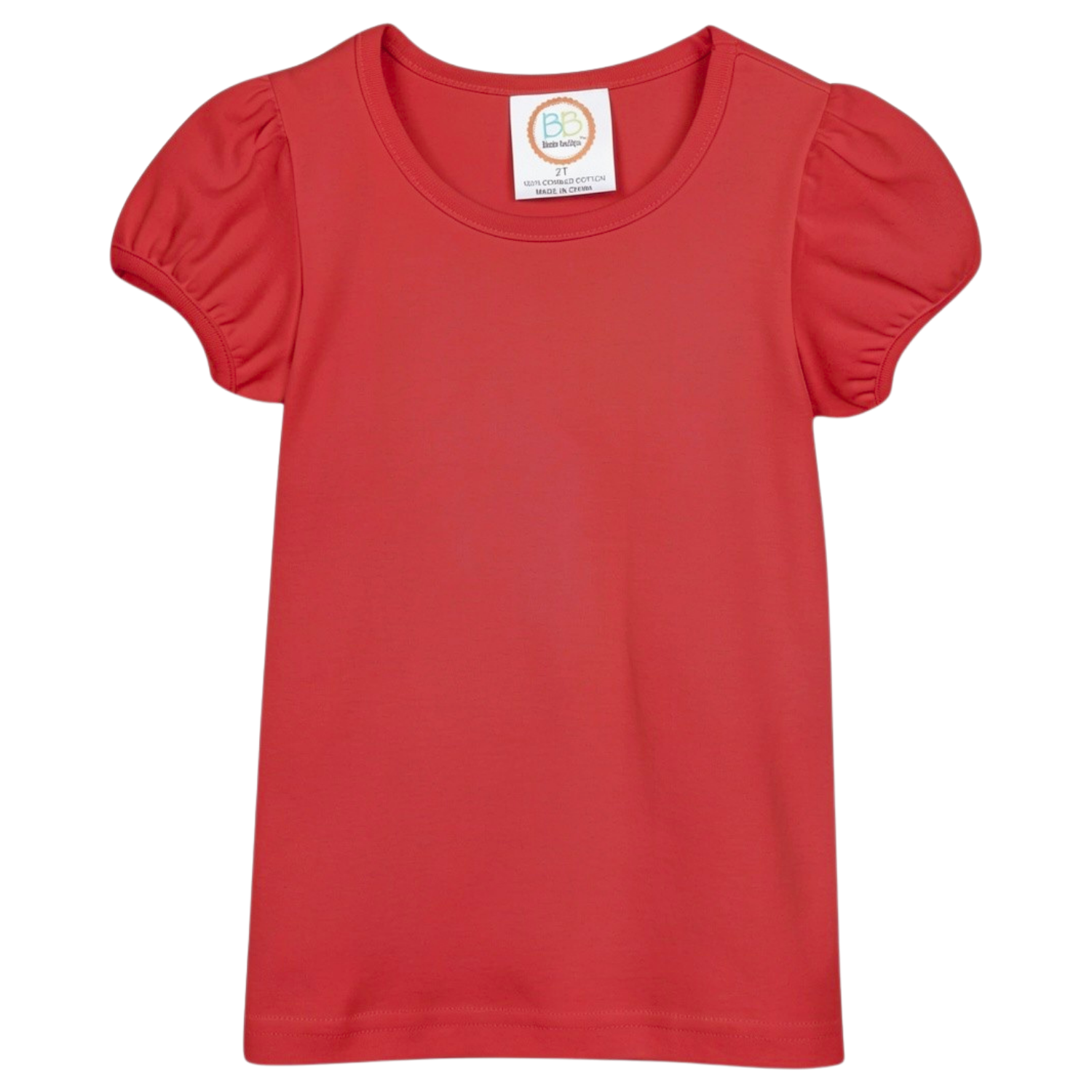 Girl's Short Sleeve Plain Tee (No Ruffle)