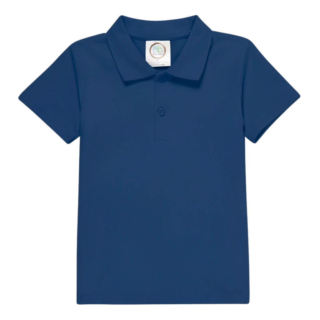 Boy's Short Sleeve Polo Style Collared Shirt