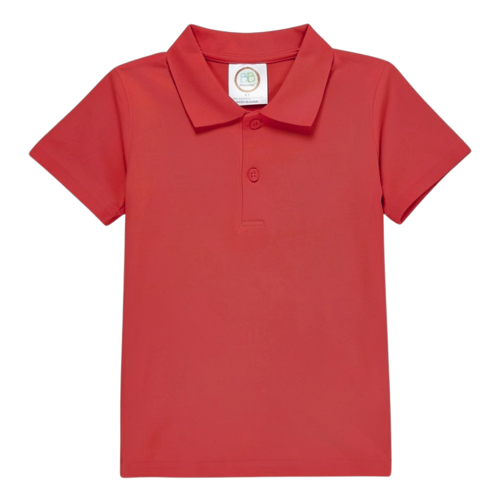 Boy's Short Sleeve Polo Style Collared Shirt