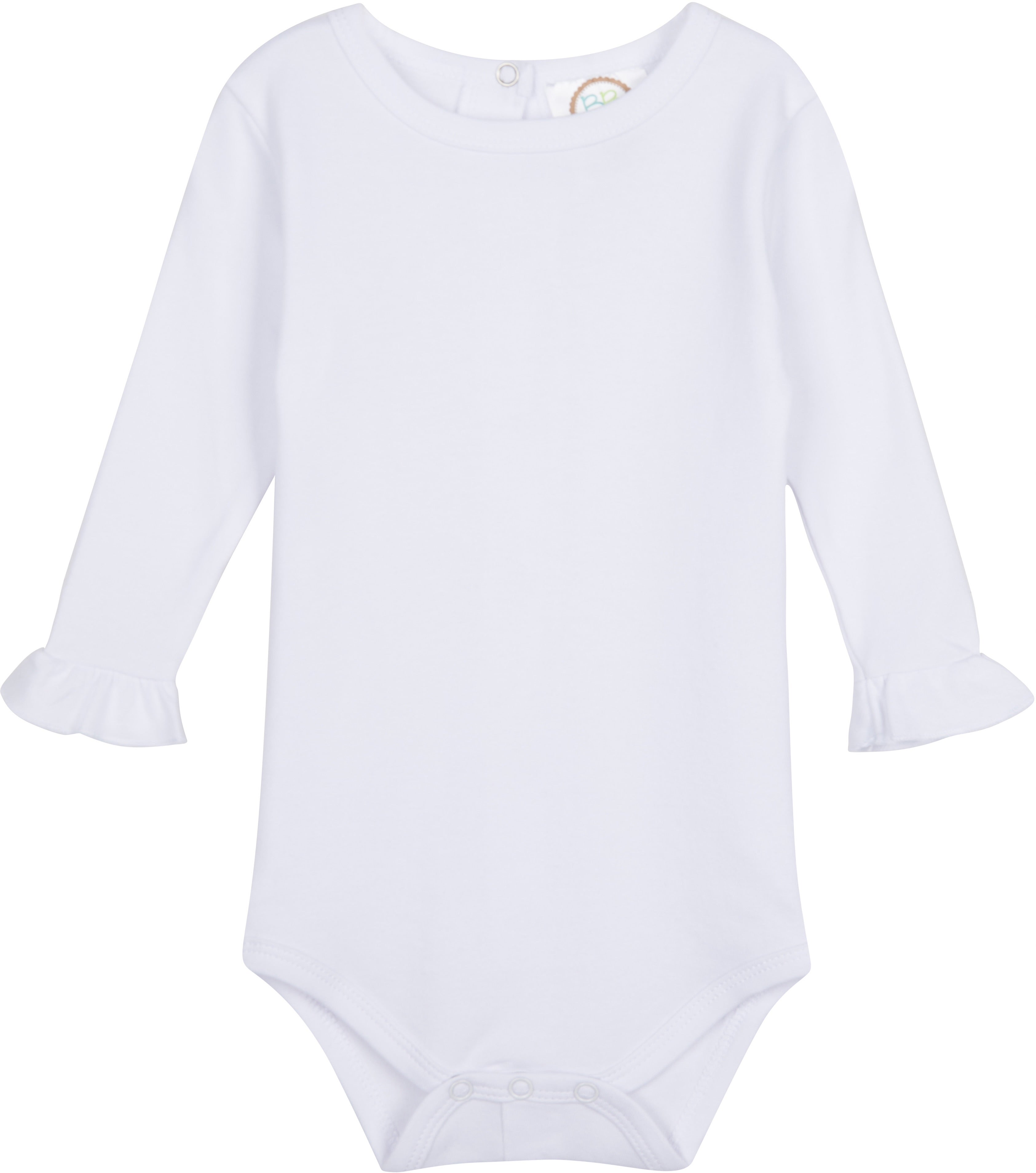 Girl's Long Sleeve Ruffle Infant Bodysuit