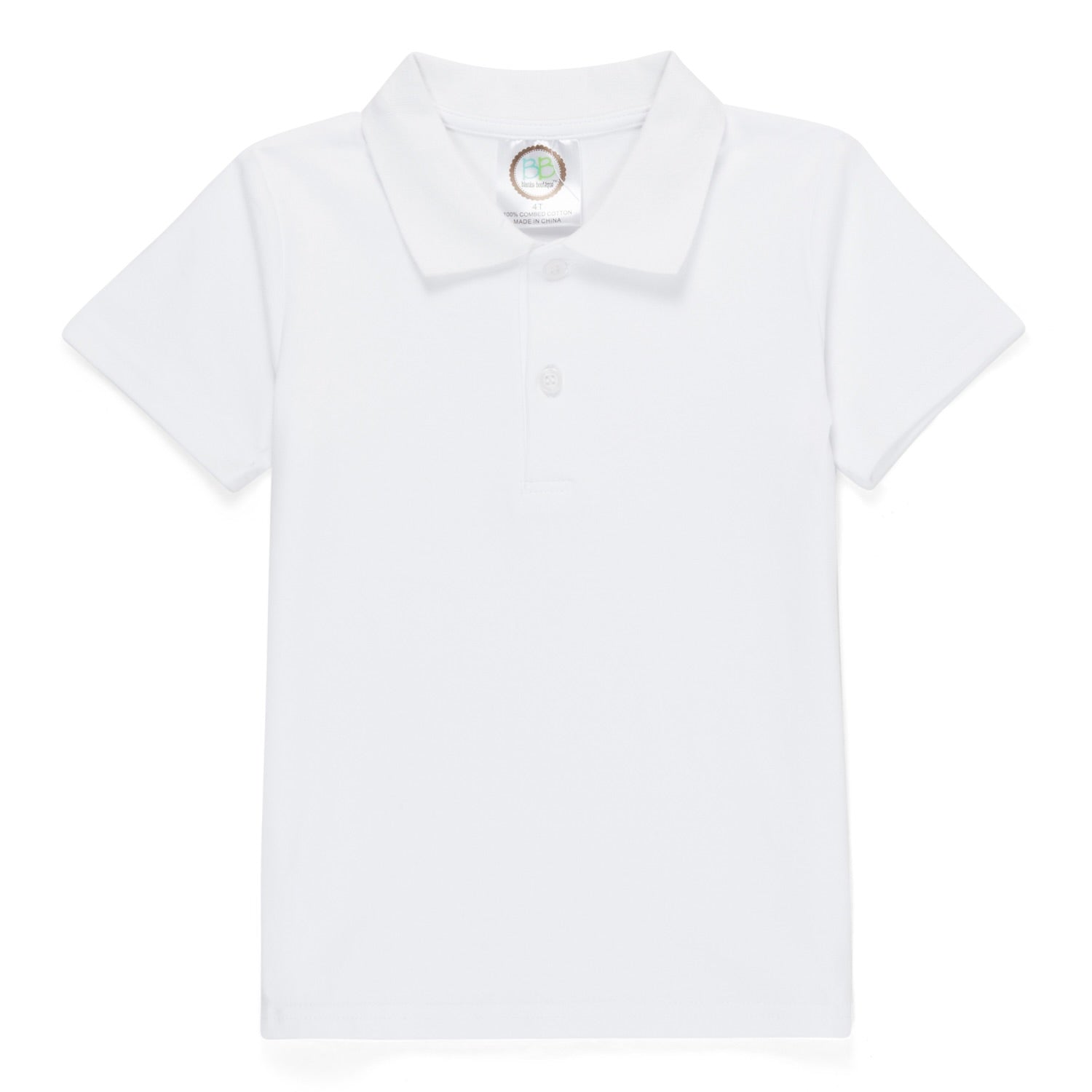 Boy's Short Sleeve Polo Style Collared Shirt