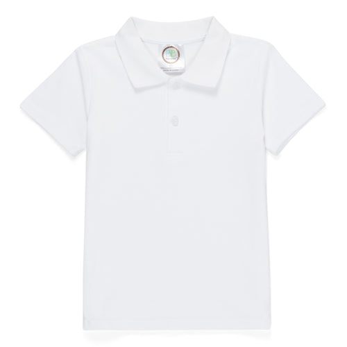 Boy's Short Sleeve Polo Style Collared Shirt