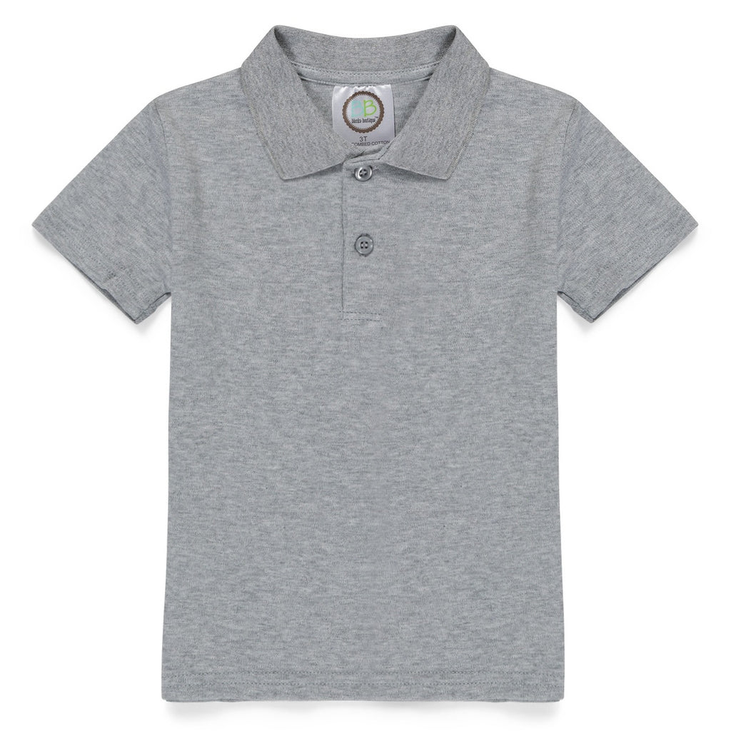 Boy's Short Sleeve Polo Style Collared Shirt